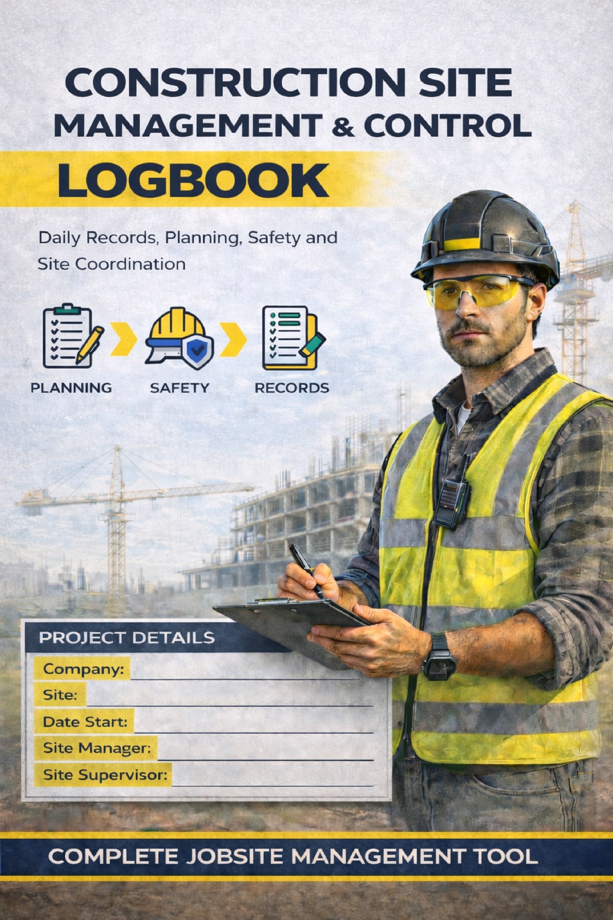Construction Site Management & Control Logbook